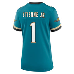 NFL Travis Etienne Jr Jacksonville Jaguars Women's Prowler Throwback Game Jersey - Teal