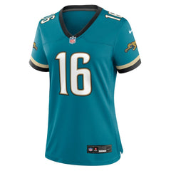 NFL Trevor Lawrence Jacksonville Jaguars Women's Prowler Throwback Game Jersey - Teal