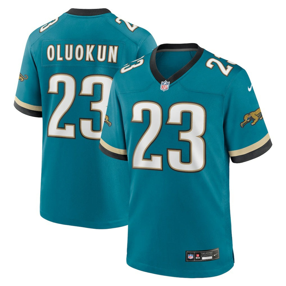 NFL Foye Oluokun Jacksonville Jaguars Prowler Throwback Player Game Jersey - Teal