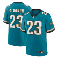 NFL Foye Oluokun Jacksonville Jaguars Prowler Throwback Player Game Jersey - Teal
