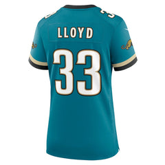 NFL Devin Lloyd Jacksonville Jaguars Women's Prowler Throwback Game Jersey - Teal