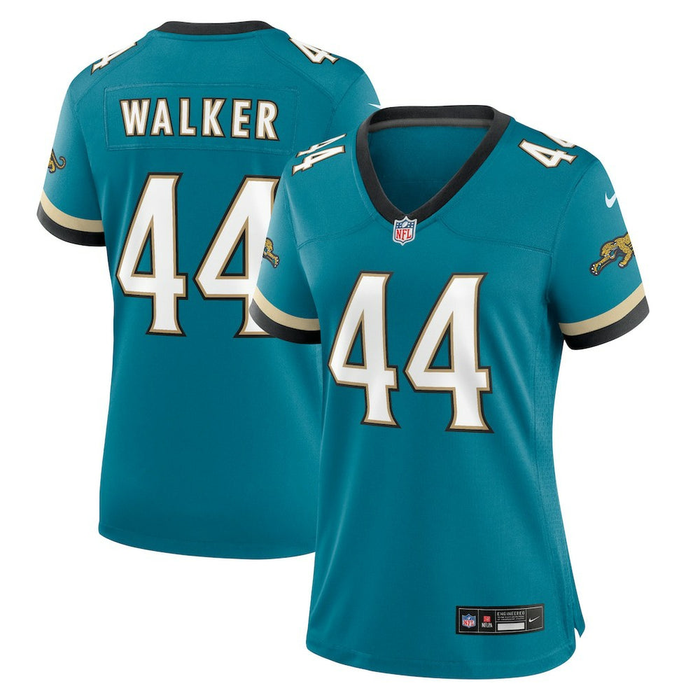 NFL Travon Walker Jacksonville Jaguars Women's Prowler Throwback Game Jersey - Teal
