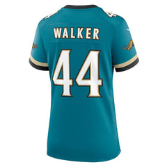 NFL Travon Walker Jacksonville Jaguars Women's Prowler Throwback Game Jersey - Teal