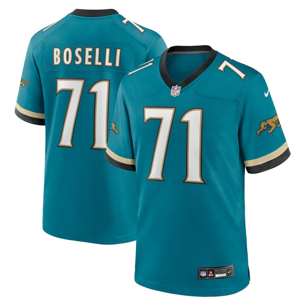 NFL Tony Boselli Jacksonville Jaguars Prowler Throwback Retired Player Game Jersey - Teal