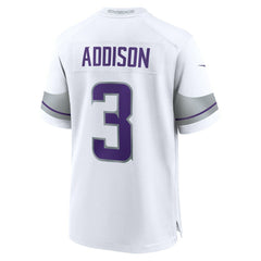 NFL Jordan Addison Minnesota Vikings Alternate Game Player Jersey - White