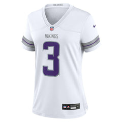 NFL Jordan Addison Minnesota Vikings Women's Alternate Game Player Jersey - White