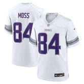 NFL Randy Moss Minnesota Vikings Alternate Retired Player Game Jersey - White
