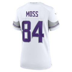 NFL Randy Moss Minnesota Vikings Women's Alternate Retired Player Game Jersey - White