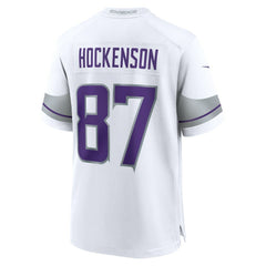 NFL T.J. Hockenson Minnesota Vikings Alternate Game Player Jersey - White
