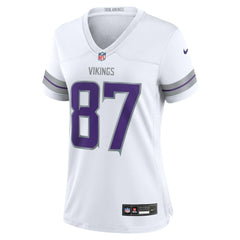 NFL T.J. Hockenson Minnesota Vikings Women's Alternate Game Player Jersey - White