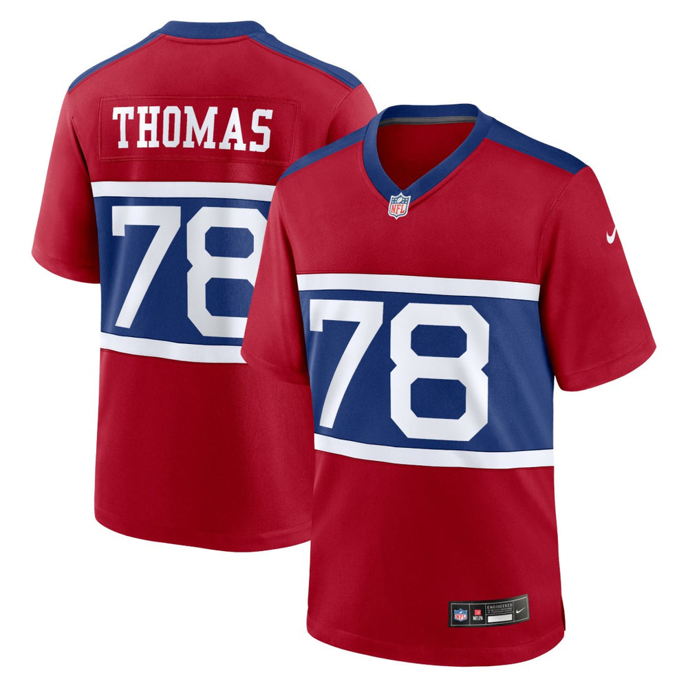 NFL Andrew Thomas New York Giants Alternate Player Game Jersey - Century Red