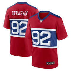 NFL Michael Strahan New York Giants Alternate Retired Player Game Jersey - Century Red