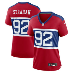 NFL Michael Strahan New York Giants Women's Alternate Retired Player Game Jersey - Century Red