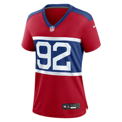 NFL Michael Strahan New York Giants Women's Alternate Retired Player Game Jersey - Century Red