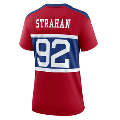 Michael Strahan New York Giants Women's Alternate Retired Player Game Jersey Century Red