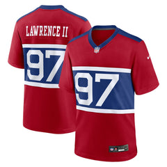 NFL Dexter Lawrence II New York Giants Alternate Player Game Jersey - Century Red