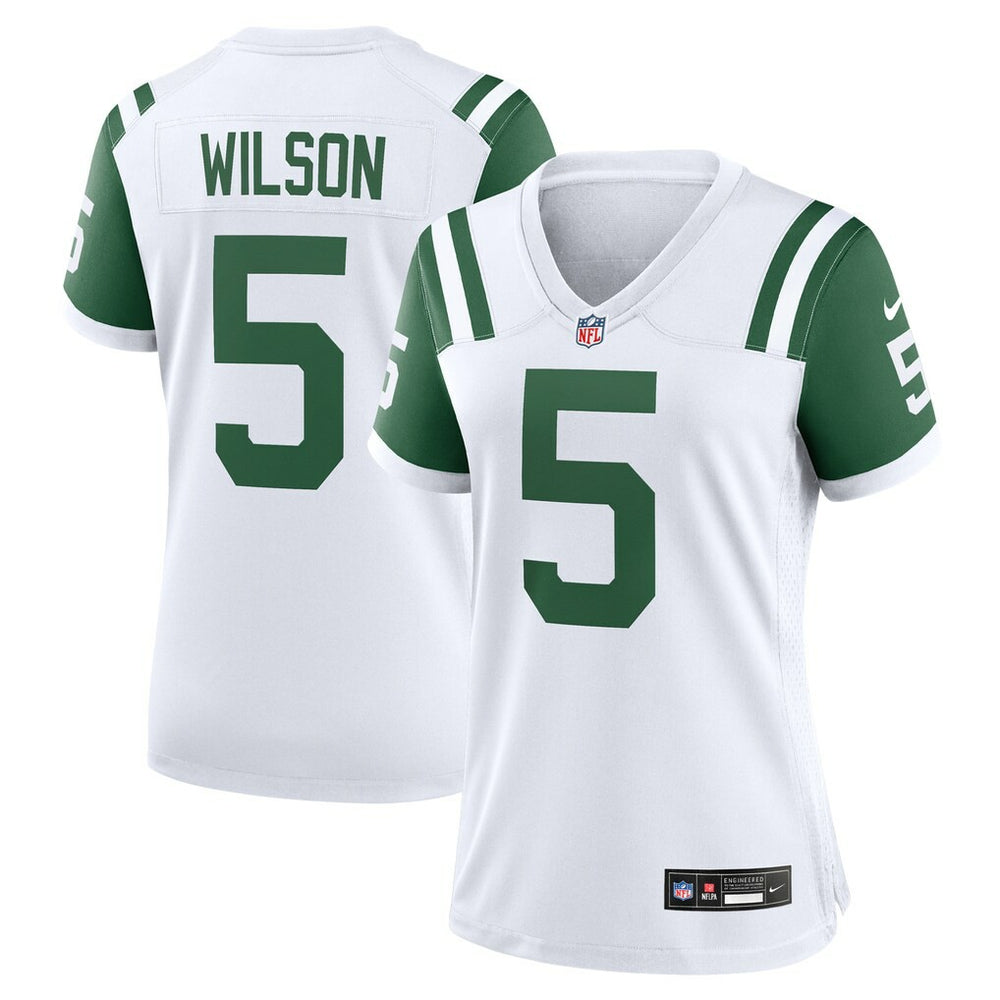 NFL Garrett Wilson New York Jets Women's Classic Alternate Game Jersey - White