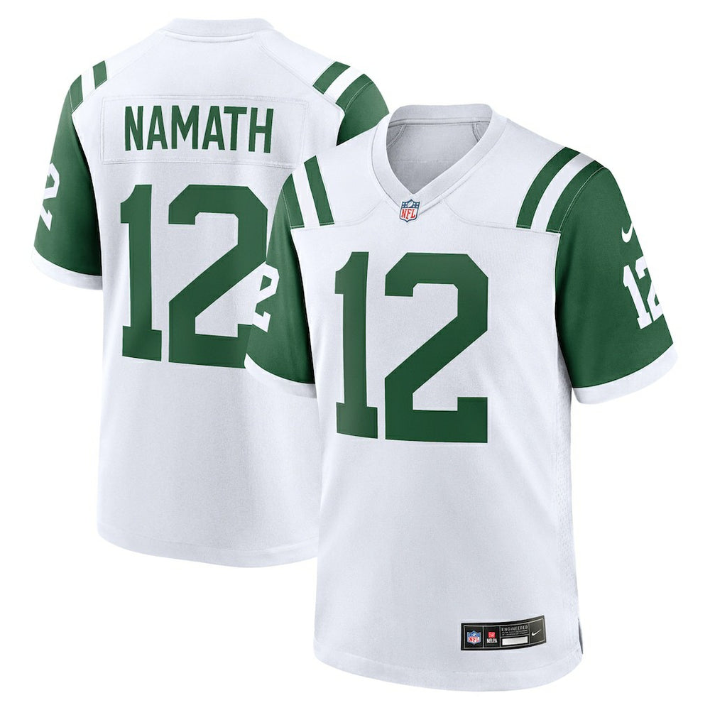 NFL Joe Namath New York Jets Classic Alternate Retired Player Game Jersey - White