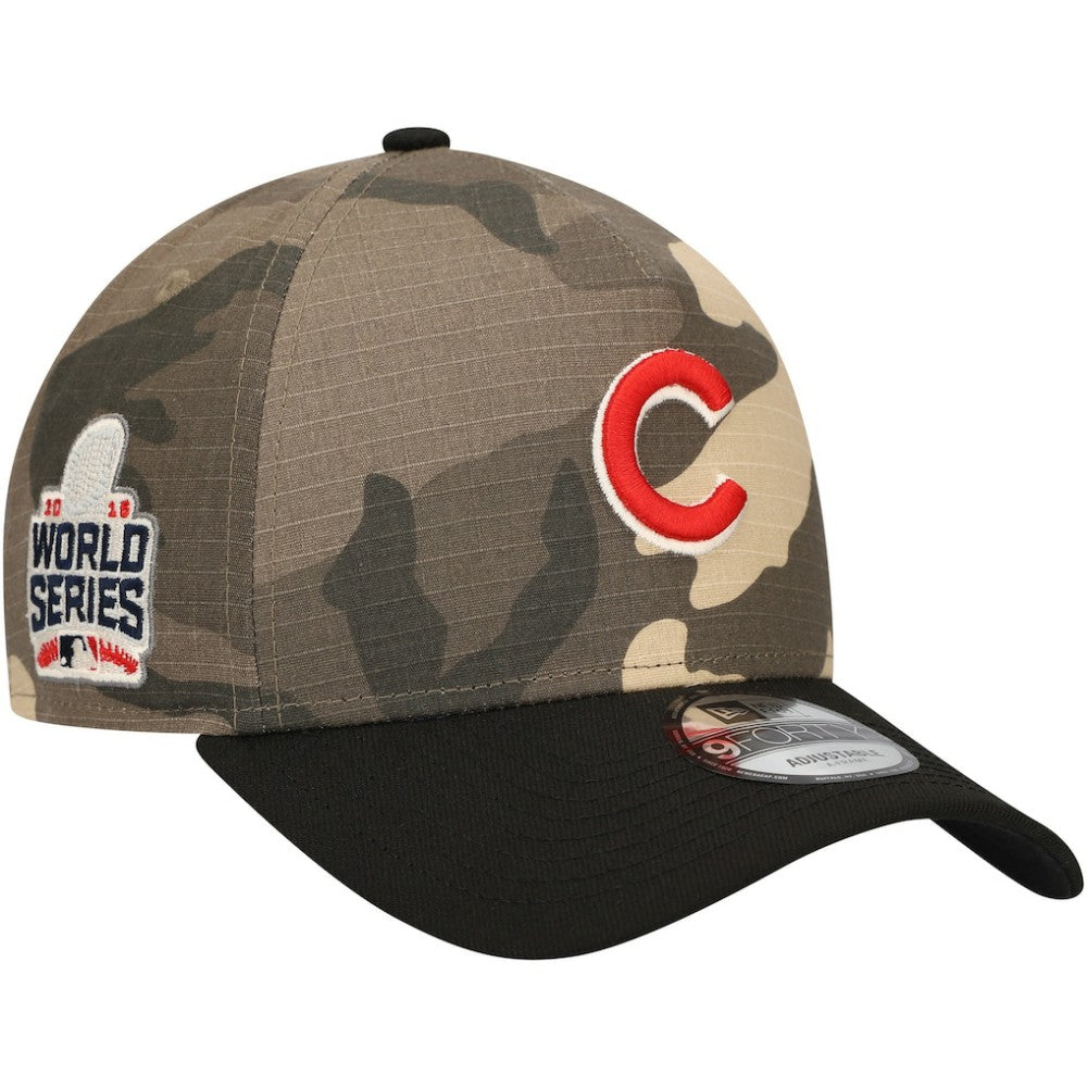 Chicago Cubs New Era Camo Crown A-Frame 9FORTY Adjustable Hat Hats