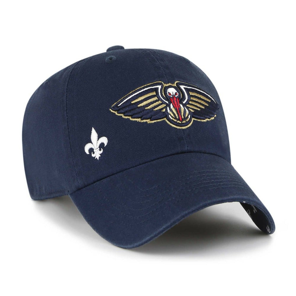 New Orleans Pelicans '47 Women's Confetti Undervisor Clean Up Adjustable Hat Navy