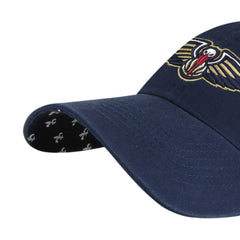 New Orleans Pelicans '47 Women's Confetti Undervisor Clean Up Adjustable Hat Navy