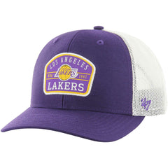 Los Angeles Lakers '47 Semi Patch Trucker Adjustable Hat Purple