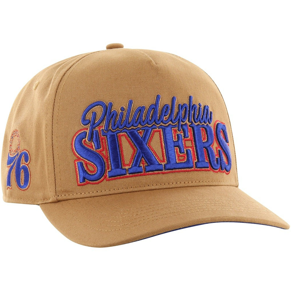 Philadelphia 76ers '47 Barnes Hitch Adjustable Hat Tan