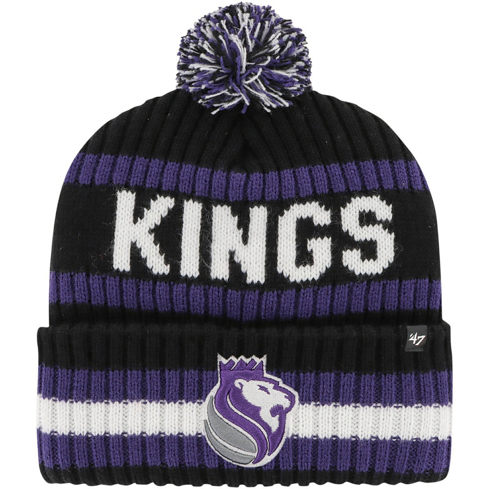 Sacramento Kings '47 Bering Cuffed Knit Hat with Pom Black