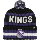 Sacramento Kings '47 Bering Cuffed Knit Hat with Pom Black
