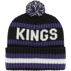 Sacramento Kings '47 Bering Cuffed Knit Hat with Pom Black
