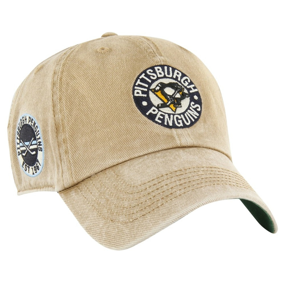 NHL Pittsburgh Penguins '47 Earldor Clean Up Adjustable Hat - Khaki