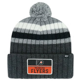 NHL Philadelphia Flyers '47 Stack Patch Cuffed Knit Hat with Pom - Gray