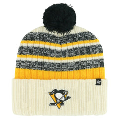 NHL Pittsburgh Penguins '47 Tavern Cuffed Knit Hat with Pom - Cream