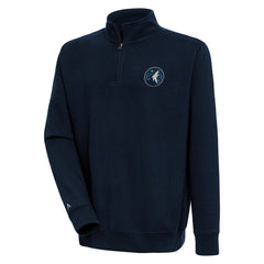 Minnesota Timberwolves Antigua Victory Quarter-Zip Pullover Top Navy