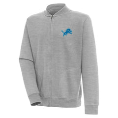 Detroit Lions Antigua Victory Full-Zip Jacket Heather Gray