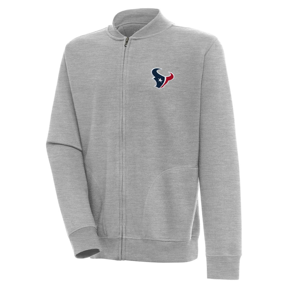 Houston Texans Antigua Victory Full-Zip Jacket Heather Gray