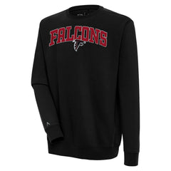 Atlanta Falcons Antigua Victory Chenille Pullover Sweatshirt Black