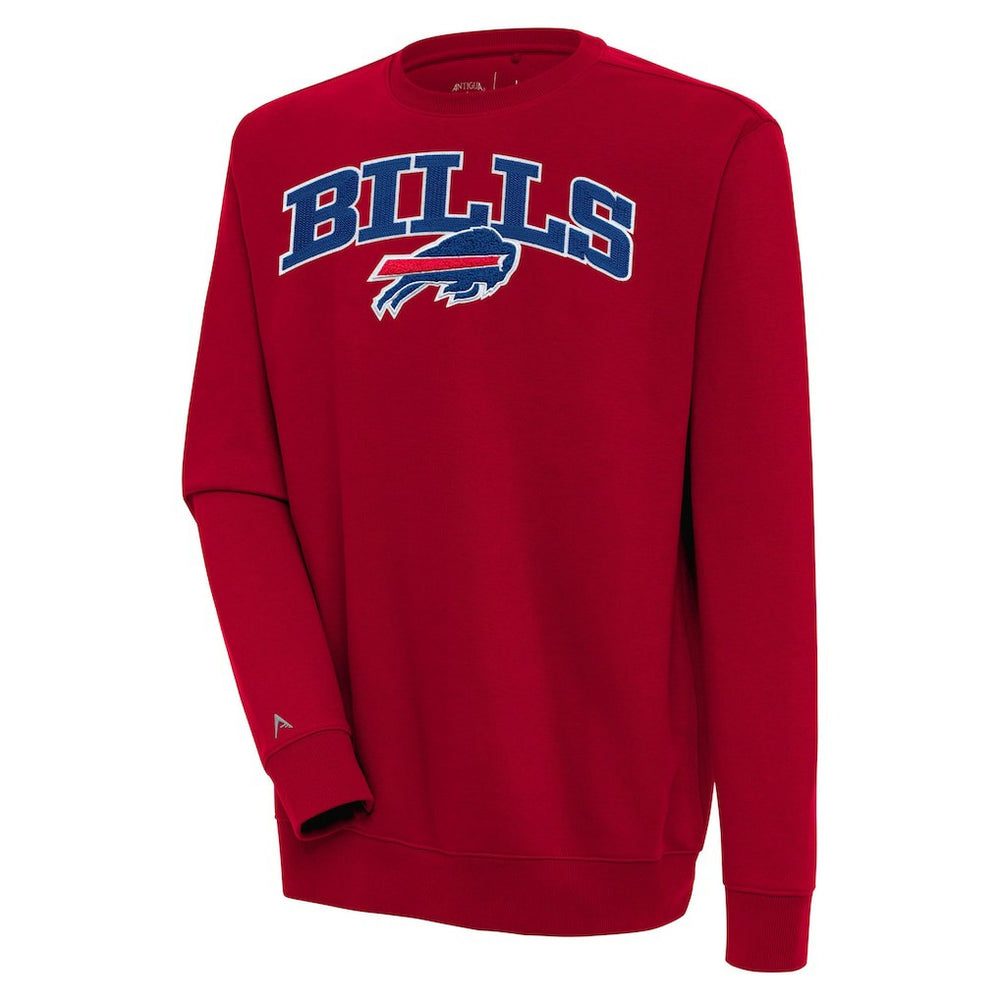 Buffalo Bills Antigua Victory Chenille Pullover Sweatshirt Red