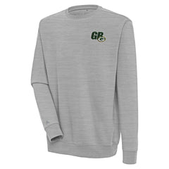 Green Bay Packers Antigua Victory Pullover Sweatshirt Heather Gray