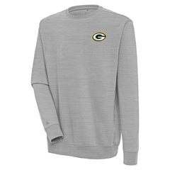Green Bay Packers Antigua Victory Pullover Sweatshirt Heather Gray