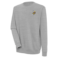Minnesota Vikings Antigua Victory Pullover Sweatshirt Heather Gray