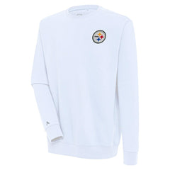 Pittsburgh Steelers Antigua Victory Pullover Sweatshirt White