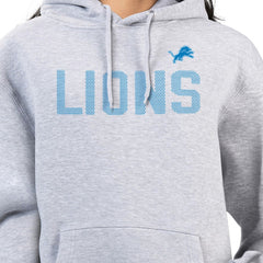 Detroit Lions G-III 4Her by Carl Banks Women's Dot Print Pullover Hoodie Heather Gray