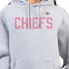 Kansas City Chiefs G-III 4Her by Carl Banks Women's Dot Print Pullover Hoodie Heather Gray