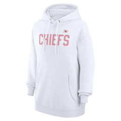 Kansas City Chiefs G-III 4Her by Carl Banks Women's Dot Print Pullover Hoodie White