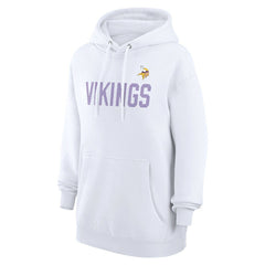 Minnesota Vikings G-III 4Her by Carl Banks Women's Dot Print Pullover Hoodie White