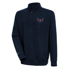 NHL Washington Capitals Antigua Victory Quarter-Zip Pullover Top - Navy