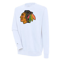 NHL Chicago Blackhawks Antigua Victory Pullover Sweatshirt - White