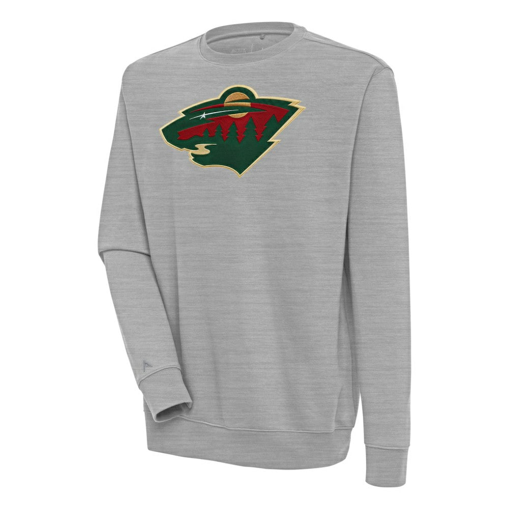 NHL Minnesota Wild Antigua Victory Pullover Sweatshirt - Heather Gray