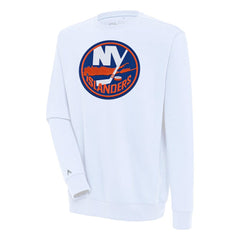 NHL New York Islanders Antigua Victory Pullover Sweatshirt - White